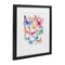 Stupell Industries Rainbow Butterflies Rabble Framed Print Under Glass, design by Creative Studio